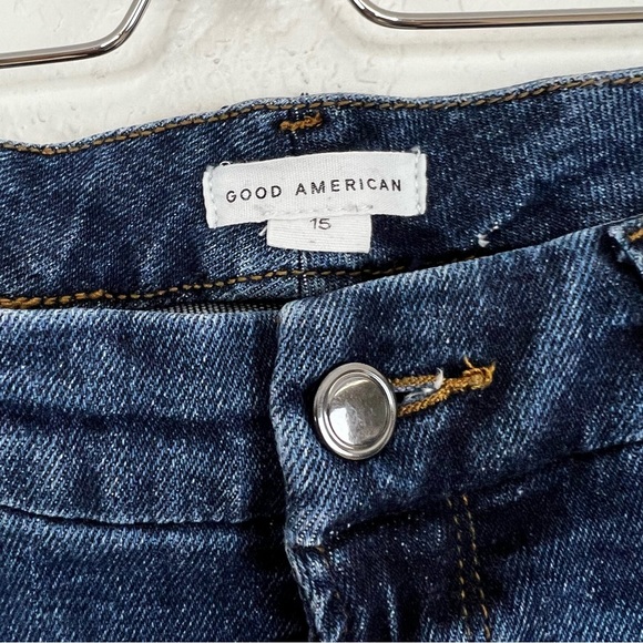 Good American Good Waist Chewed Back Pockets Skinny Jeans Sz 15 - Picture 4 of 8